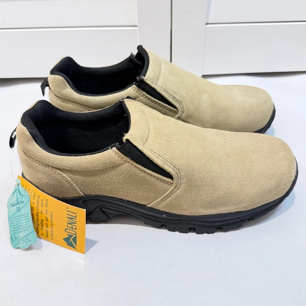 Denali Slip‎ On Shoes 7.5 Tan Suede Hiking Casual NEW